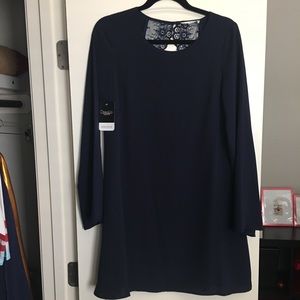 Loveriche navy dress with lace back